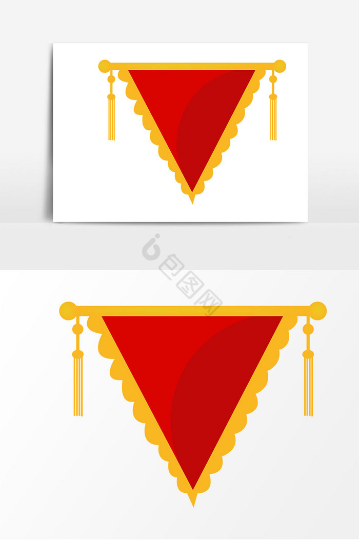 三角吊旗图片