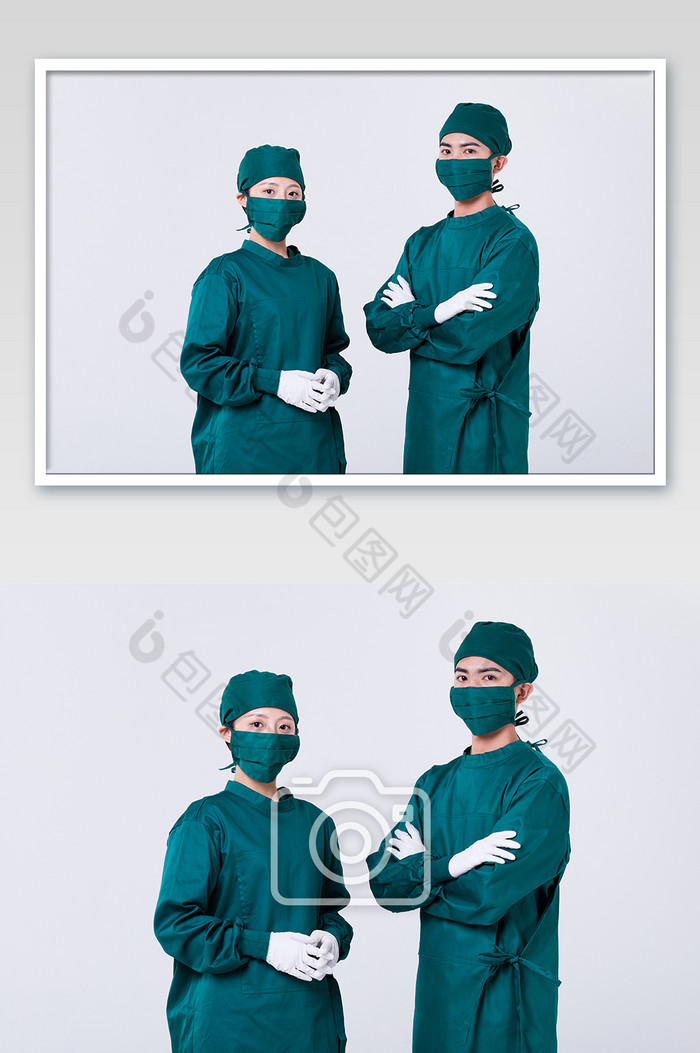 手术医生交流沟通人像摄影图片图片