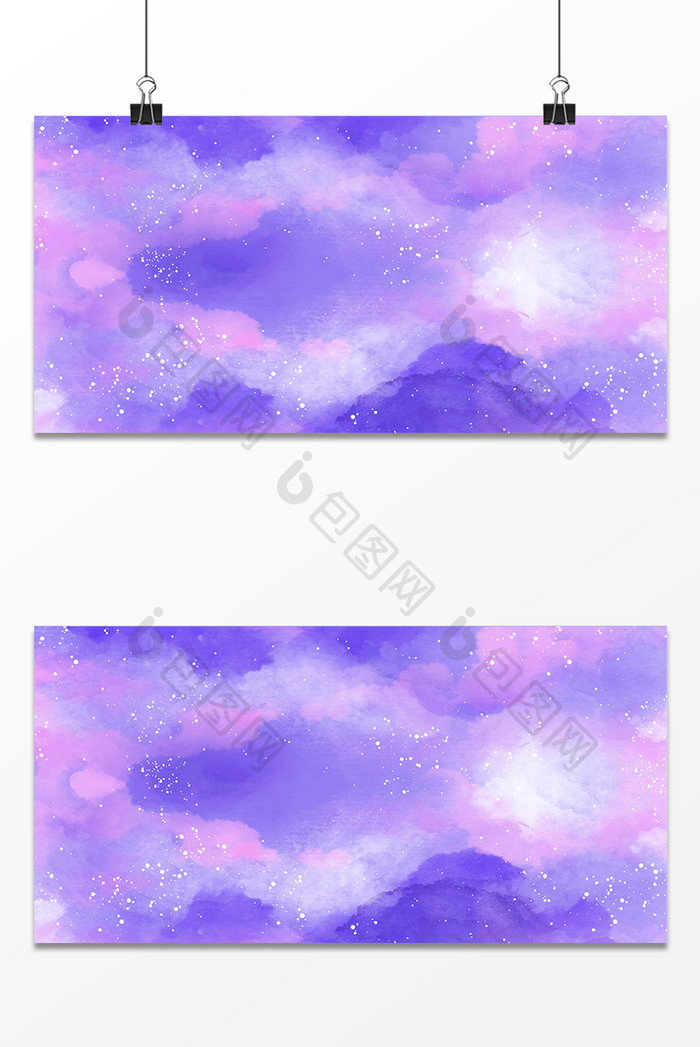 美术紫色油彩梦幻背景元素素材平面设计