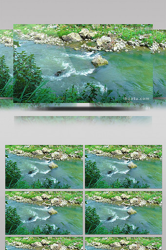 慢动作拍摄河水运动图片