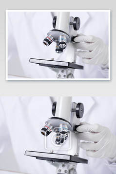 女实验人员使用滴管摄影