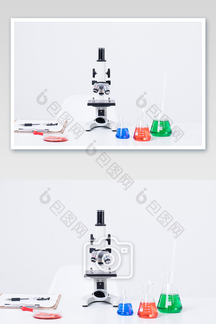 实验室多种仪器工具拍摄图片