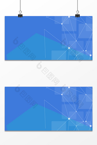 蓝色商务企业科技智能界面背景图片
