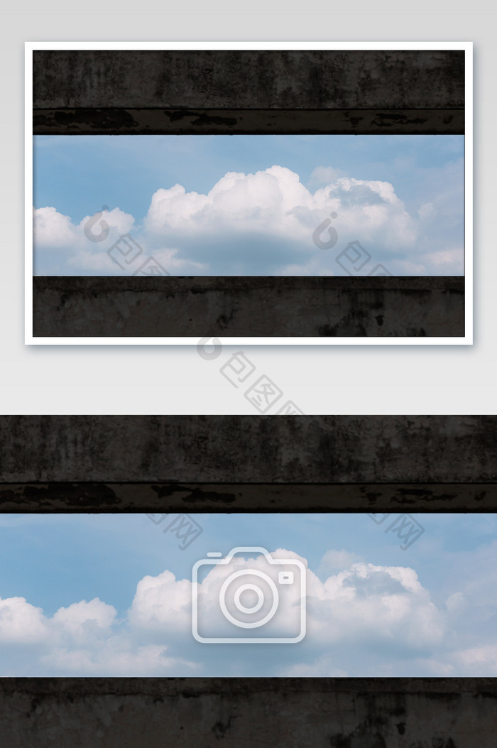片头背景素材窗外天空蓝天白云景观