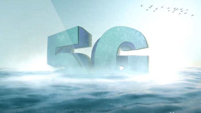 在海面上升起庞大LOGO片头动画AE模板