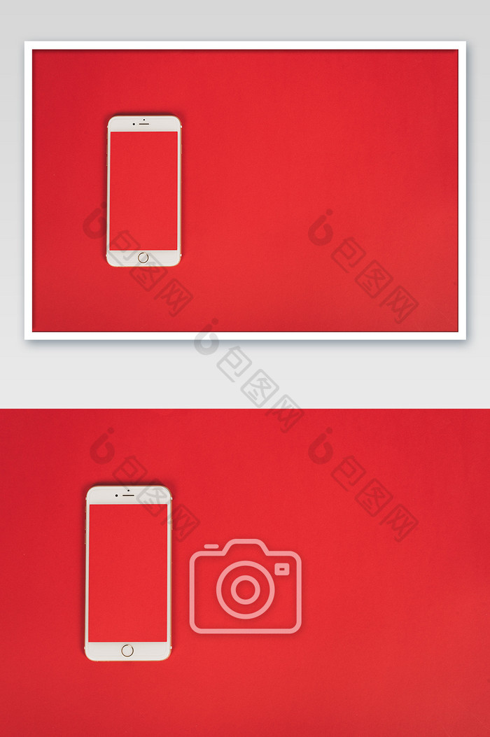 红色手机图片大红色背景