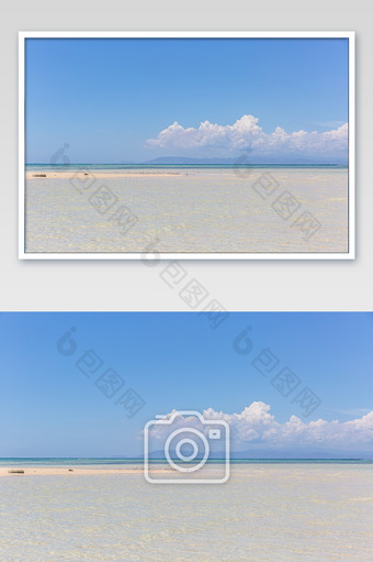 印度尼西亚龙目岛白沙滩摄影图片