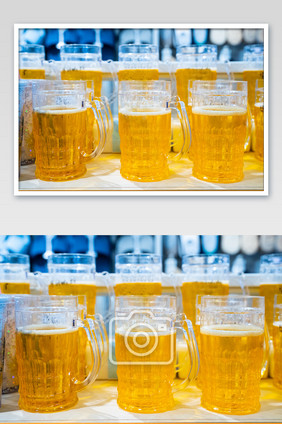 啤酒饮料夏日饮品黄金液体摄影图
