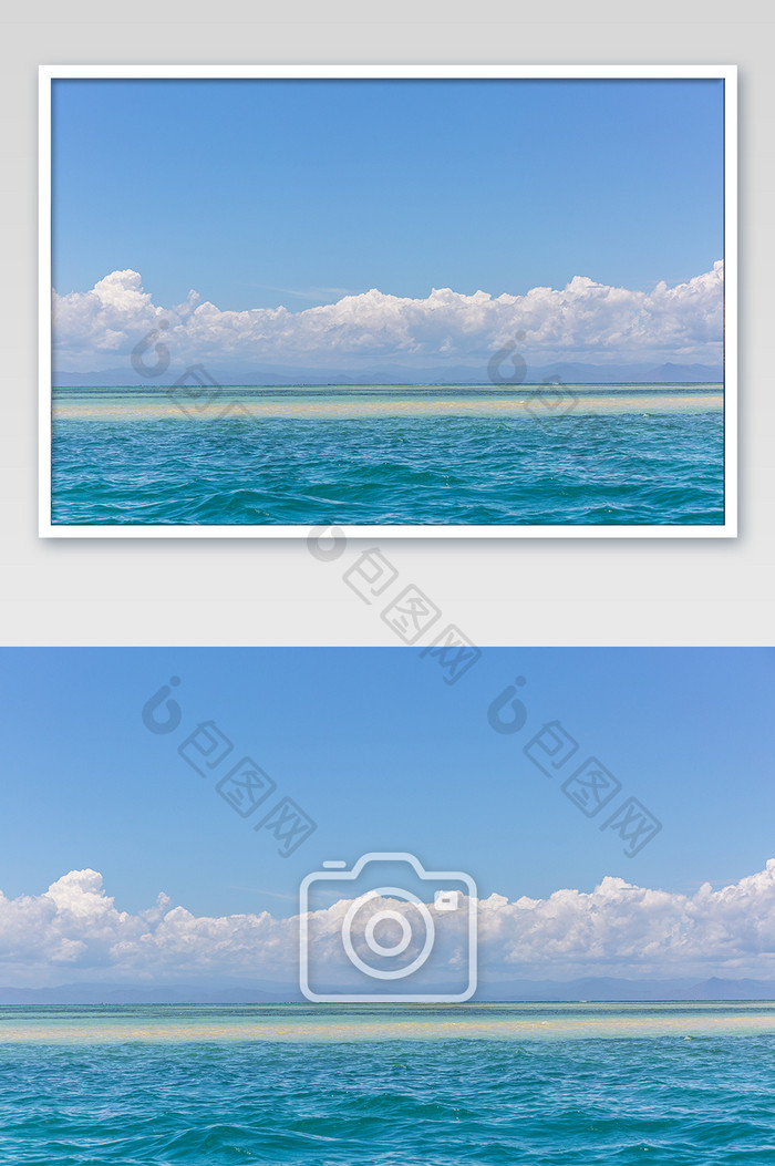 细腻印度尼西亚龙目岛白沙滩摄影图片