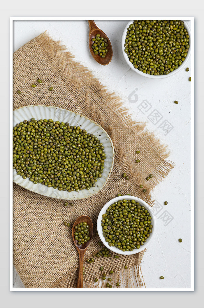 五谷杂粮豆子绿豆背景素材海报图片图片