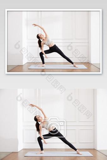 瑜伽健身普拉提女性门闩式图片