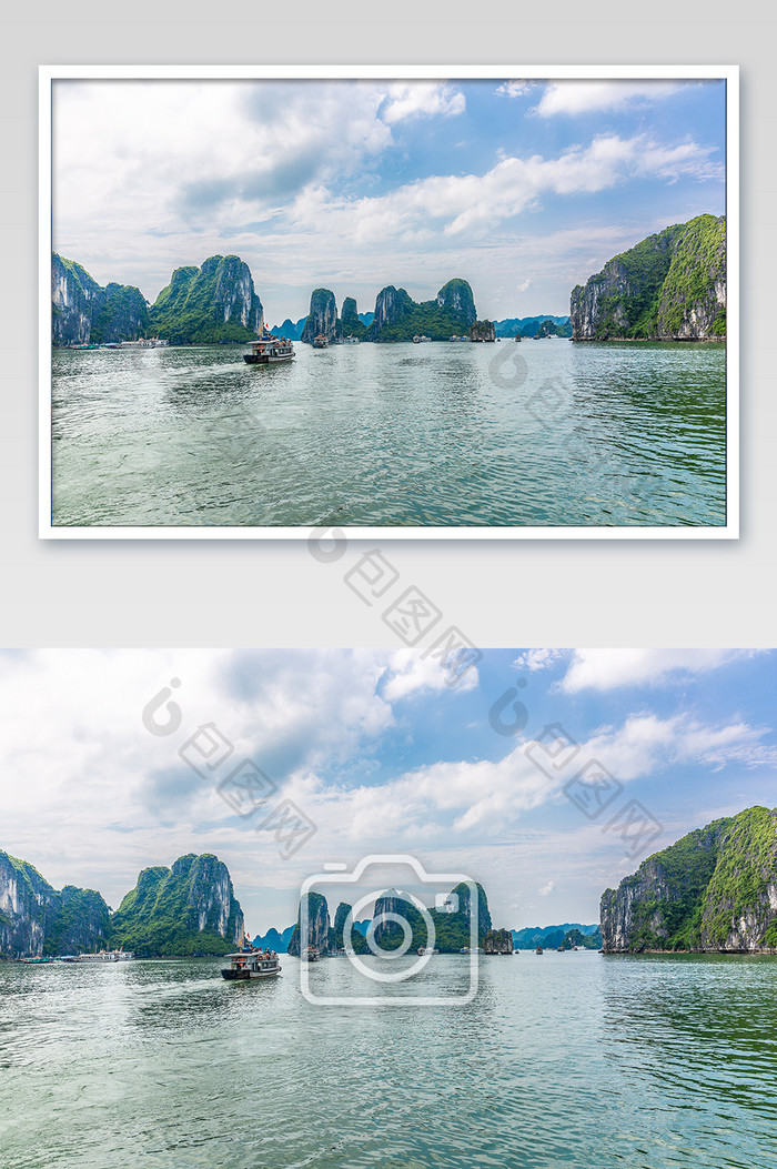 海上桂林越南下龙湾摄影图片