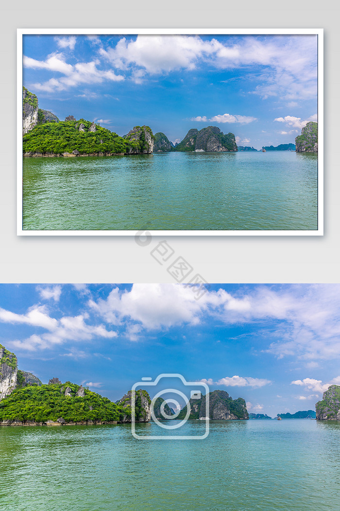 海上桂林越南下龙湾喀斯特地貌摄影图片