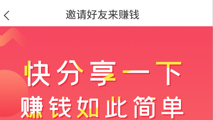 邀请好友一起赚钱app演示界面ae模板
