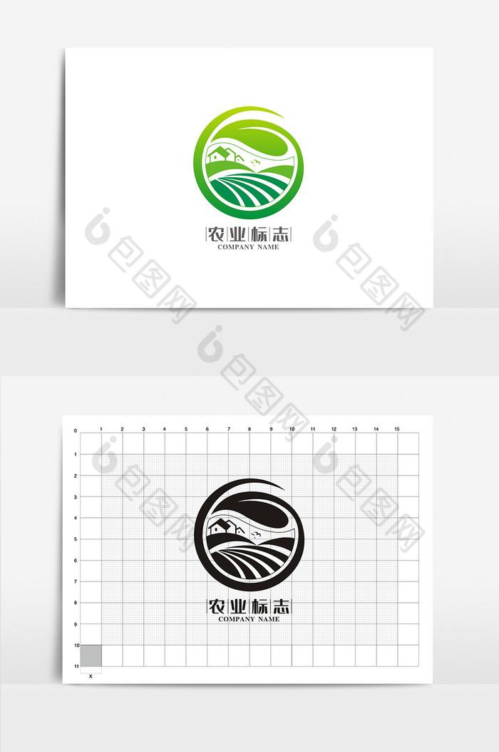 抽象农业VI标志logo图片图片