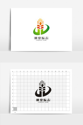 抽象种业VI标志logo设计