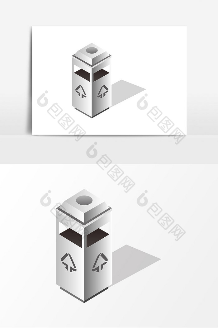 25D质感商场垃圾桶图片图片