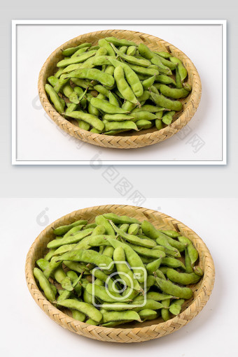 蔬菜毛豆维生素豆子海报背景素材配图图片
