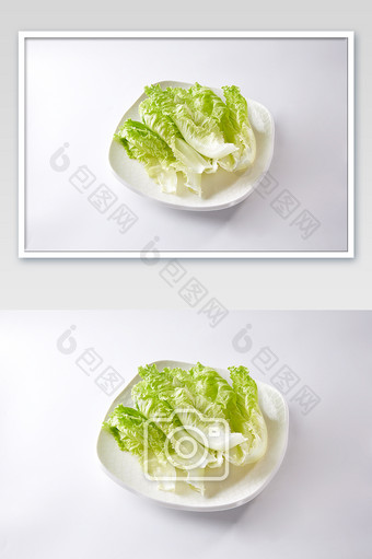 火锅中式餐饮食材新鲜生菜海报摄影图图片