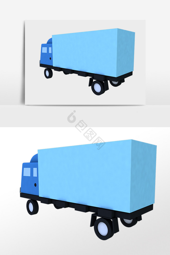 交通工具货车插画图片