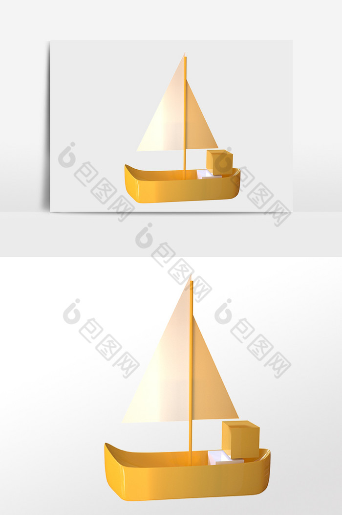 交通工具小帆船插画图片图片