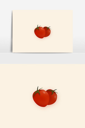 番茄圣女果水果元素