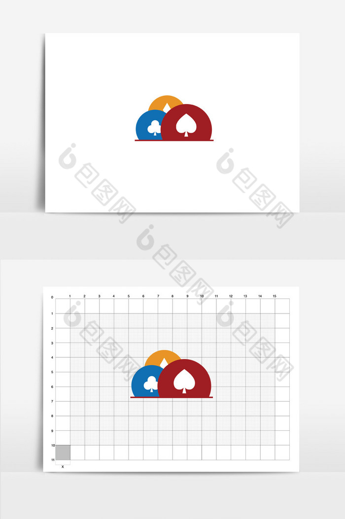 娱乐扑克牌游戏logovi图片模板-包图网