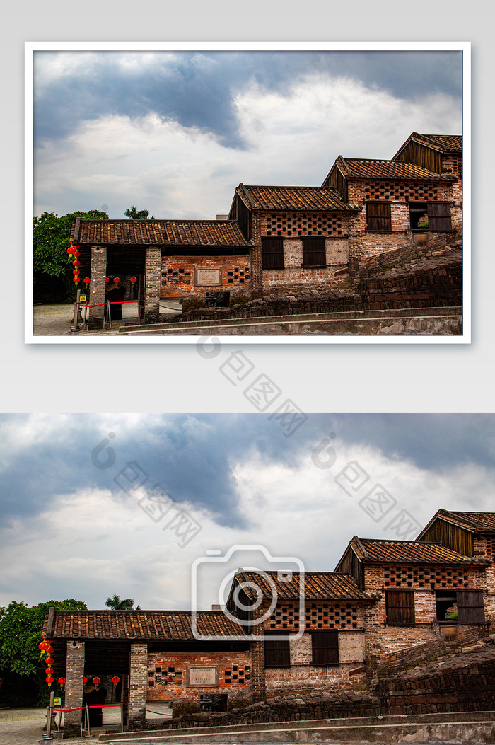 广州特色旅游景点南风古灶窑洞工业摄影图