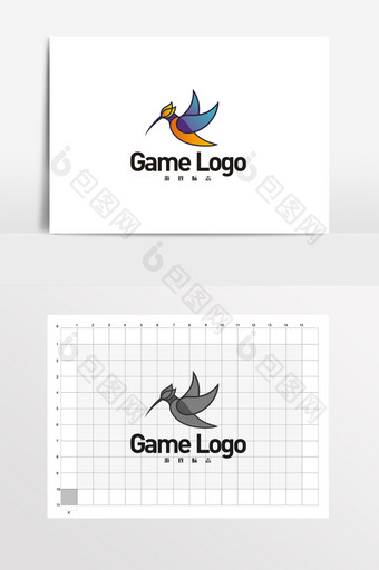 鸟游戏软件开发LOGO标志VI图片