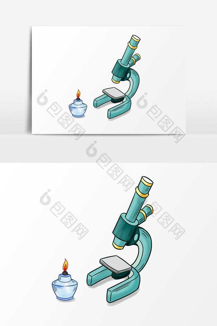 手账卡通化学器械创意元素