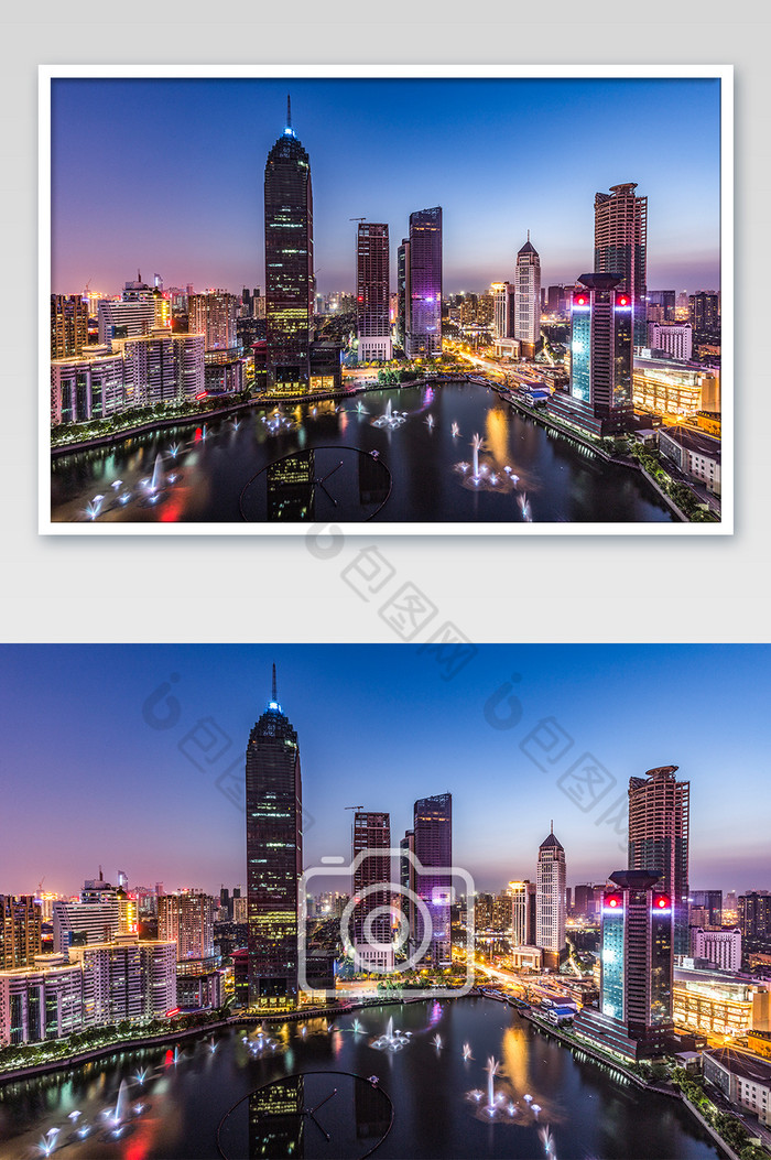 城市建筑摩天大楼夜景摄影图片图片