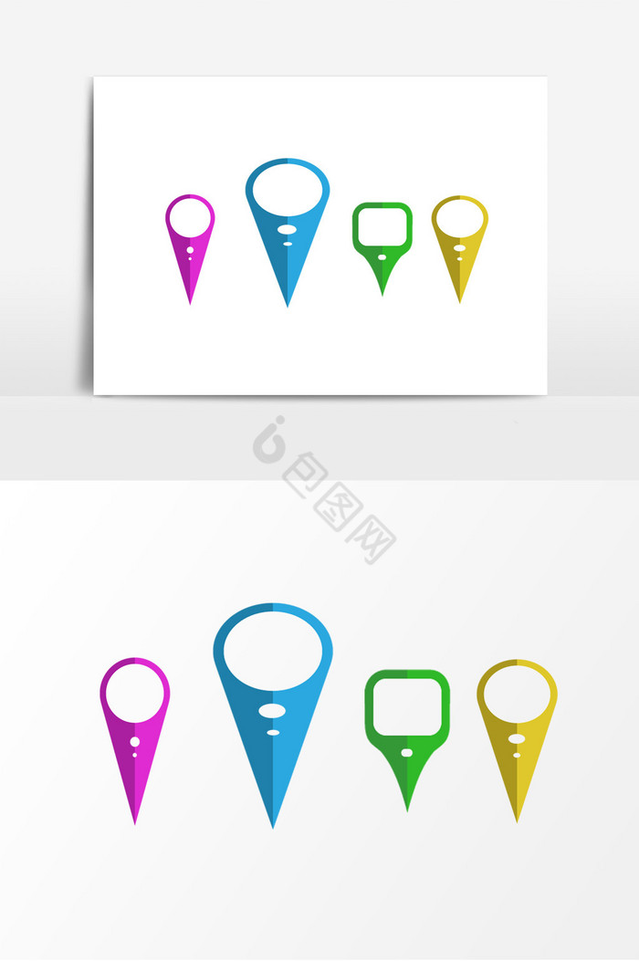 地标图标-地标图标设计图片-包图网