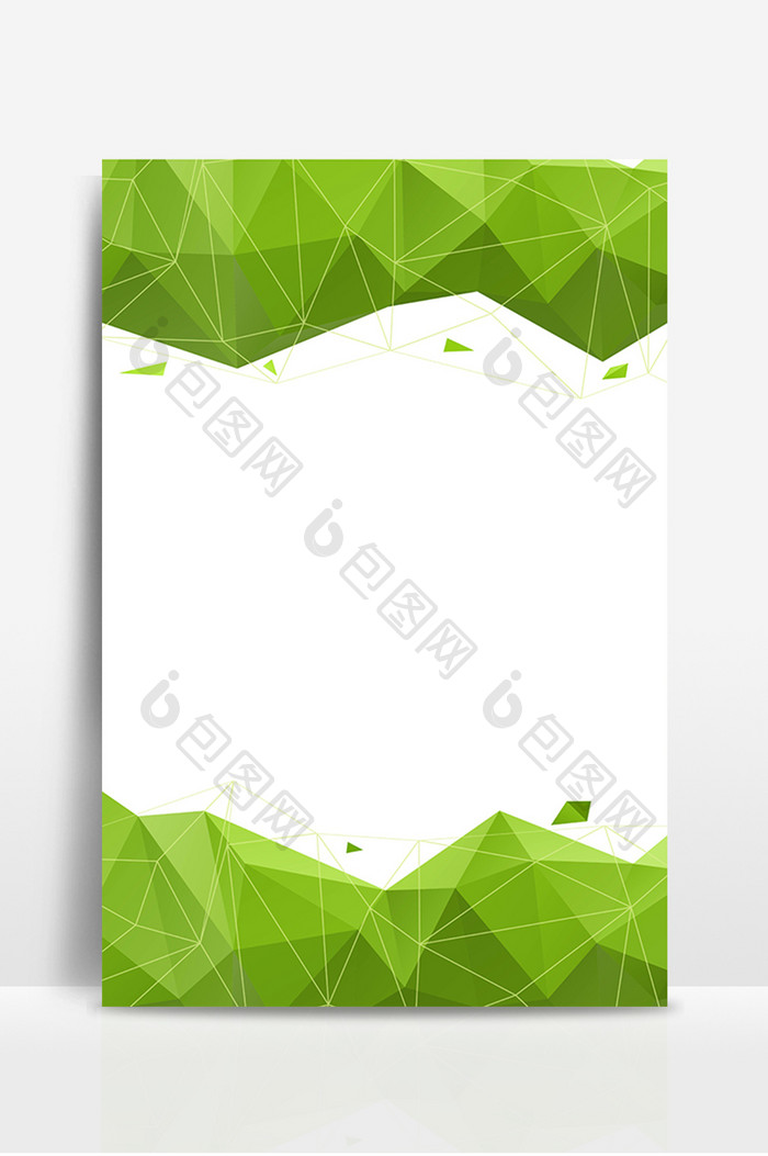 绿色几何结构商务企业海报背景