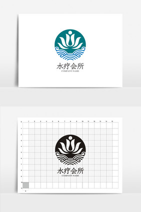 水疗会所VI标志logo设计