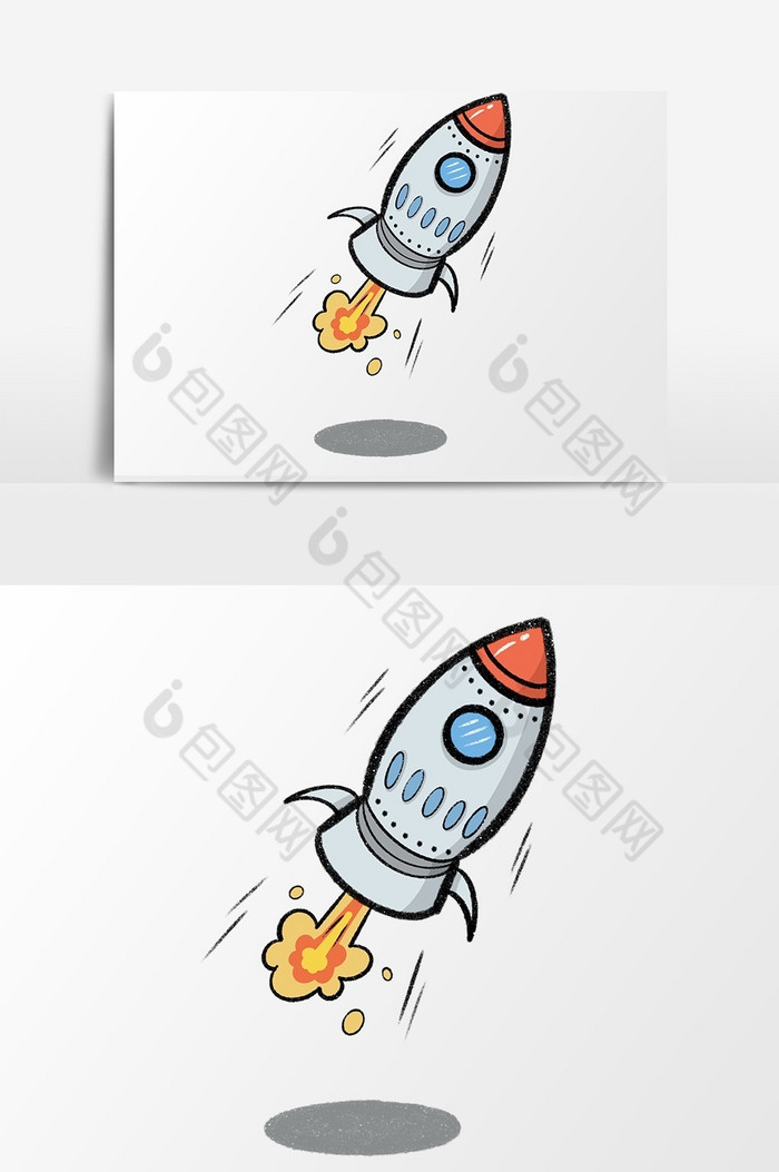 火箭插画图片图片