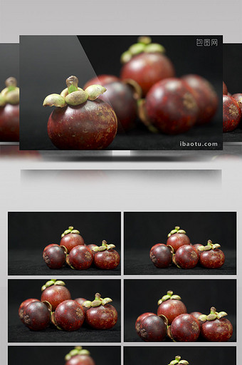 新鲜水果山竹高清实拍视频素材图片