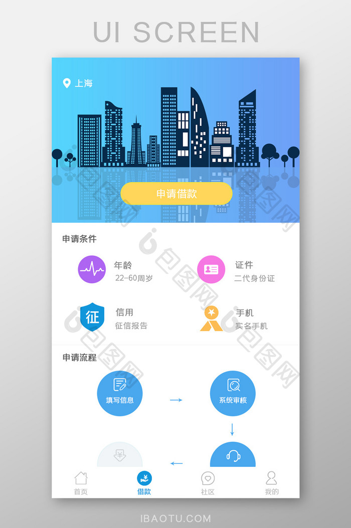 借钱APP借款UI移动界面
