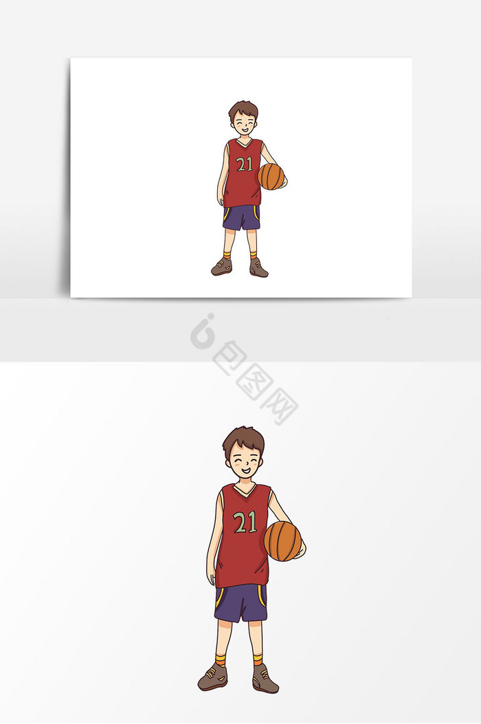 男孩篮球夹球图片