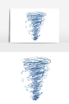 自然灾害龙卷风旋风灾难插画ai