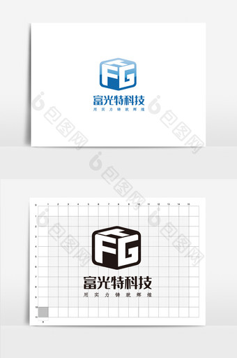 科技公司VI设计科技创新logo标志图片