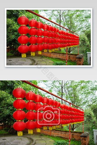 夏日旅游中式红灯笼传统国风古典图片