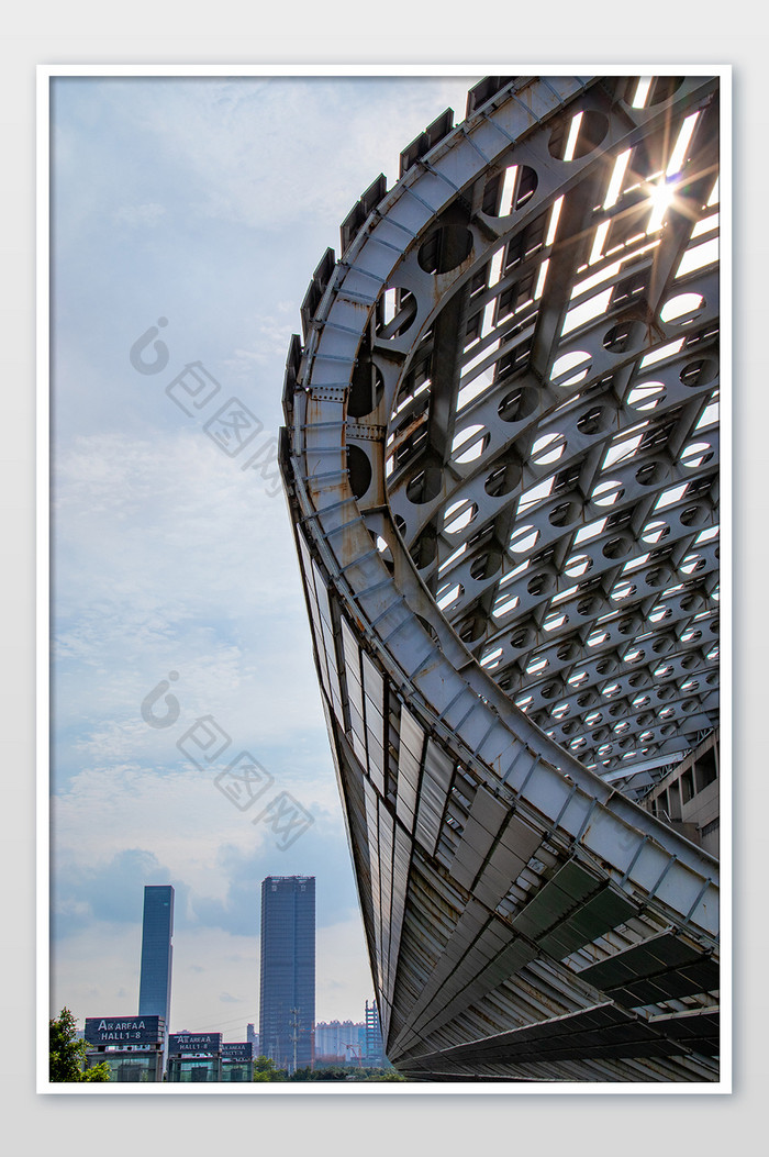 城市铁艺造型设计广州国际会展中心摄影图