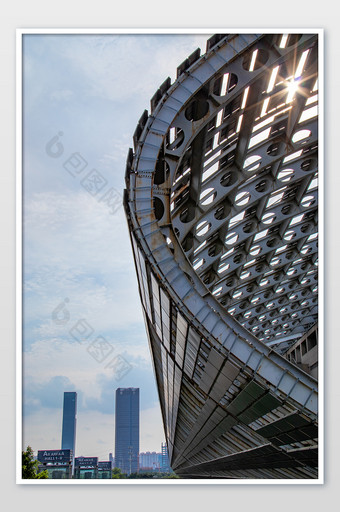 城市铁艺造型设计广州国际会展中心摄影图图片