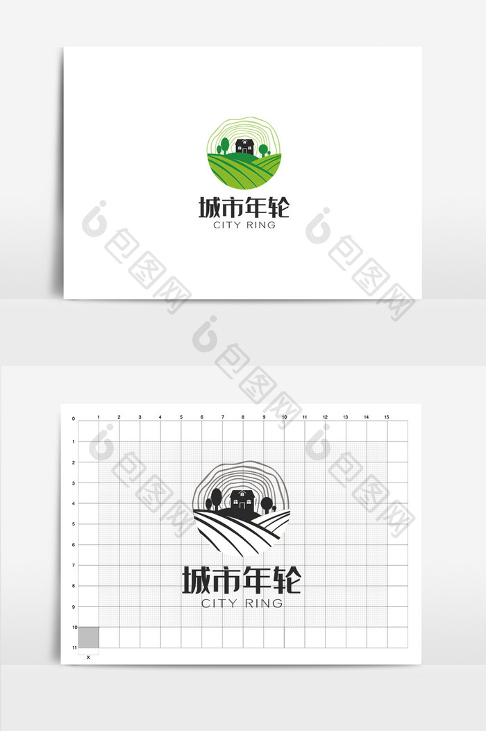 绿色环保行业VI设计绿色环保logo