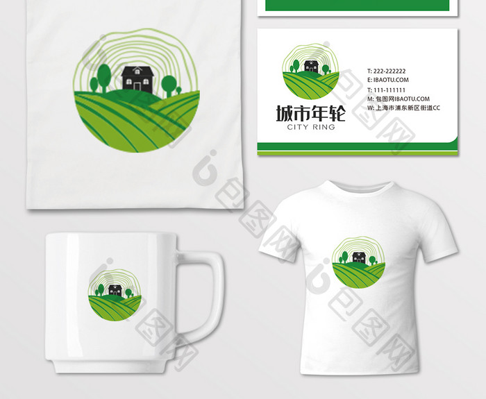 绿色环保行业VI设计绿色环保logo