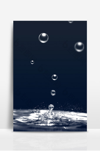 质感水滴气泡背景图片