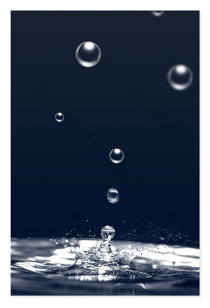 质感水滴气泡背景