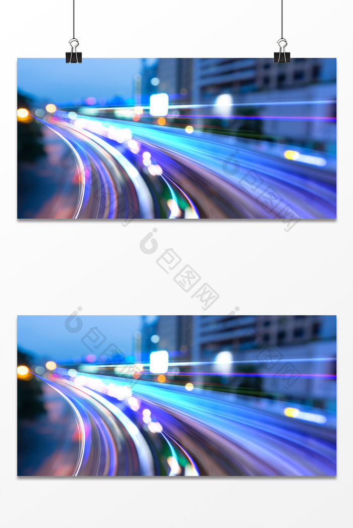 延时高速速度感光效光线城市公路背景