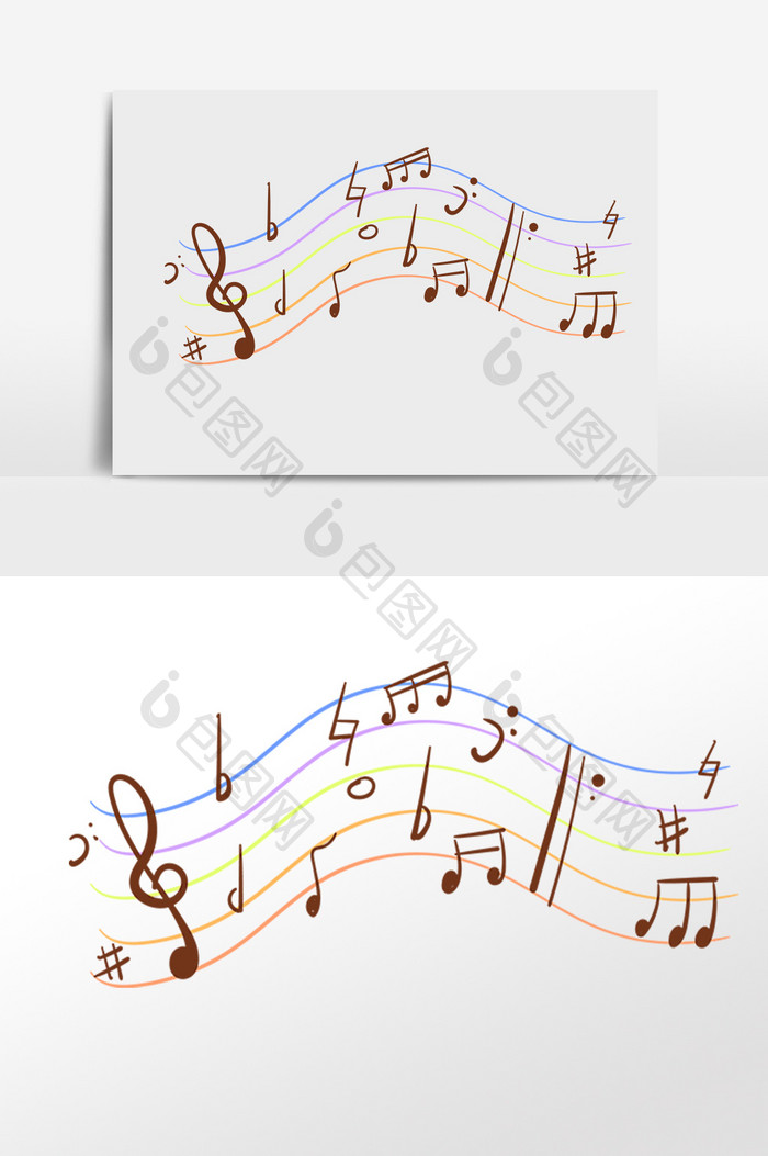 手绘动感歌曲音乐音符符号插画 Psd素材 包图网 手绘动感歌曲音乐音符符号插画 Psd素材 包图网