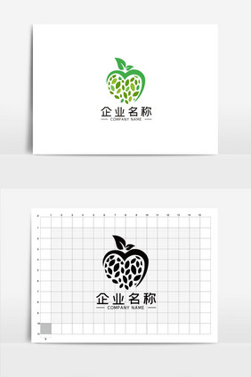 简约爱心LOGOVI模板